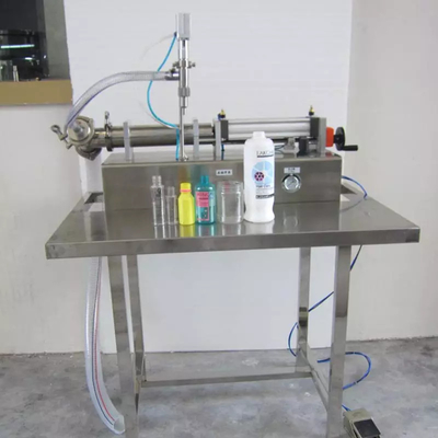 Halbautomatische Füllmaschine für flüssige kosmetische Pasten für 10-250-ml-Flaschen