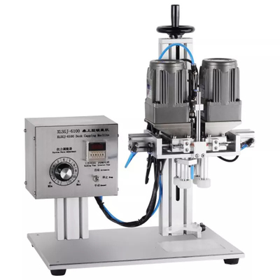 Pneumatische automatische Schraubverschließmaschine für Glasplastikflaschen