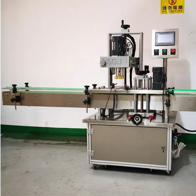 Pneumatische automatische Schraubverschließmaschine für Glasplastikflaschen