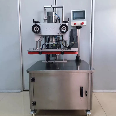Pneumatische automatische Schraubverschließmaschine für Glasplastikflaschen