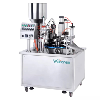 Creme Automatische Tubenfüll- und Verschließmaschine mit pneumatischem Antrieb