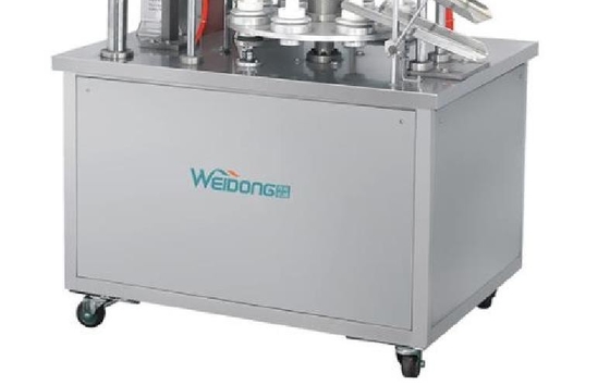 1,5 KW stabile Rohrfüll- und Verschließmaschine, rostfrei, halbautomatisch