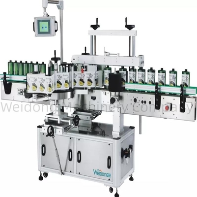 220 V doppelseitige Füllkappen-Etikettiermaschine elektrisch rostfrei