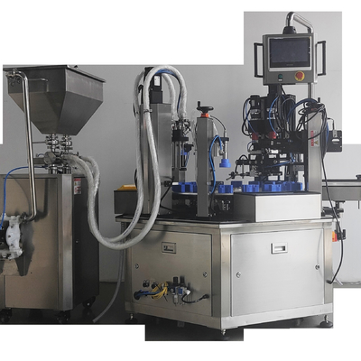 Edelstahl 20-300ml automatisierte Füllmaschine mit dem Mit einer Kappe bedecken