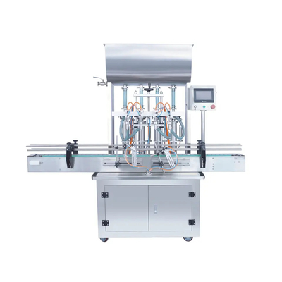 SUS 304 kleben automatisierte Füllmaschine 2/4/6/8 Köpfe Paprika-Soßen-Füller-Tomatensauce