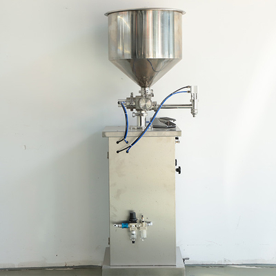 Halb automatisierter vertikaler Edelstahl der Pasten-Flüssigkeits-Füllmaschine-304