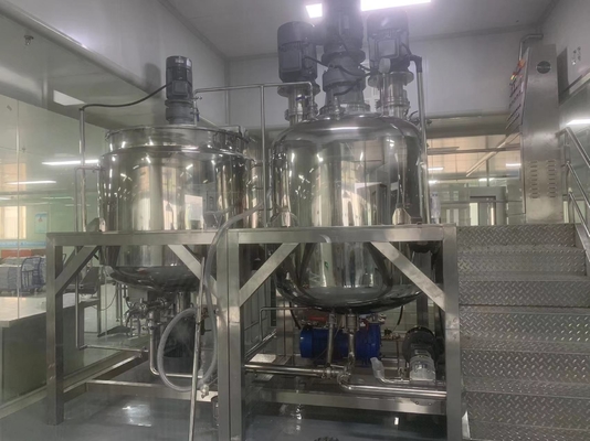 Kosmetische Emulsionsmittel 500-5000KG Mischgefäße mit PLC-Kontrollsystem