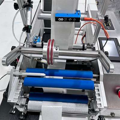 Energie-Edelstahl-Material PLC halb automatisches Etikettiermaschine-220V 50HZ