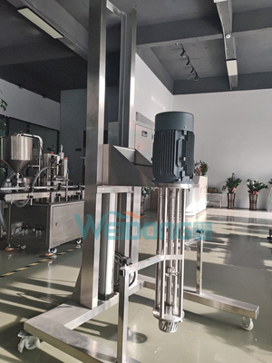 5L-2000L Kosmetische Emulgationsmischer mit 0,37kw-15kw Motor Portable Pneumatisches Heben