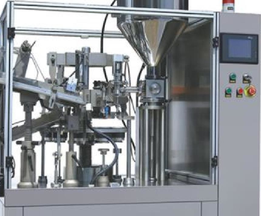PLC-gesteuerte Rohrfüll- und Dichtmaschine 20-60 Stück/Min Luftverbrauch 0,3m3/Min