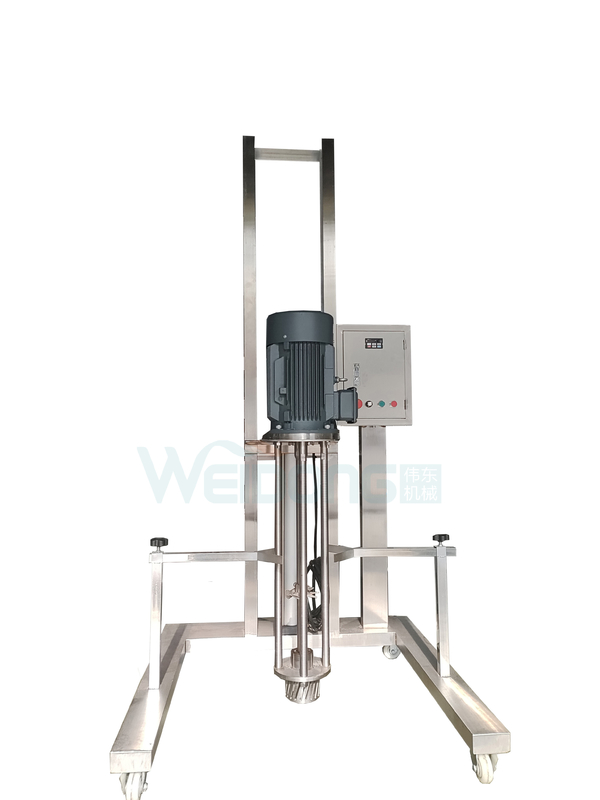 5L-2000L Kosmetische Emulgationsmischer mit 0,37kw-15kw Motor Portable Pneumatisches Heben